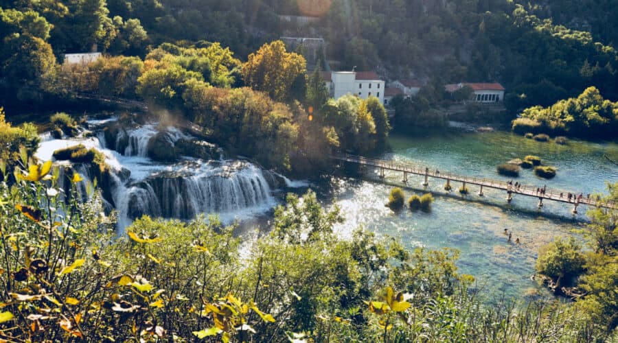 Krka Waterfalls and Sibenik: Nature, History, and Croatian Wine Delights