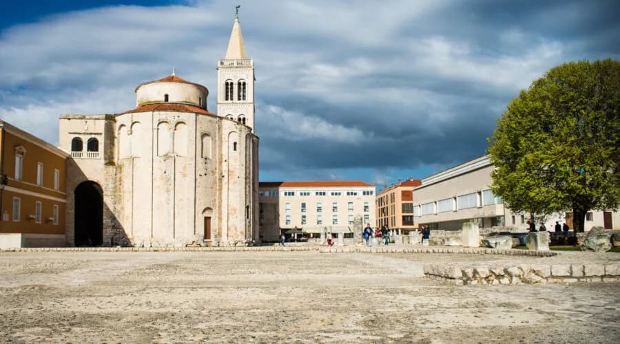 Zadar old town on the Dalmatian coast, Croatia