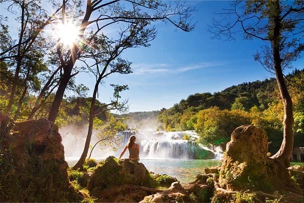 Skradinski Buk waterfalls in Krka National Park, Croatia